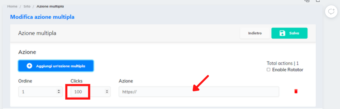 Azioni multiple su un solo pulsante – Builderall Knowledgebase.